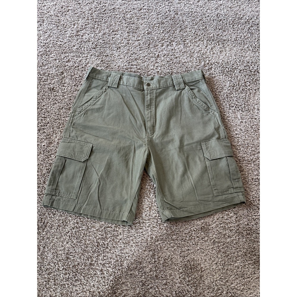Carhartt Shorts B164 LDN Size 40 Men's Cargo Work 9" Inseam Green‎ Cotton NWT
